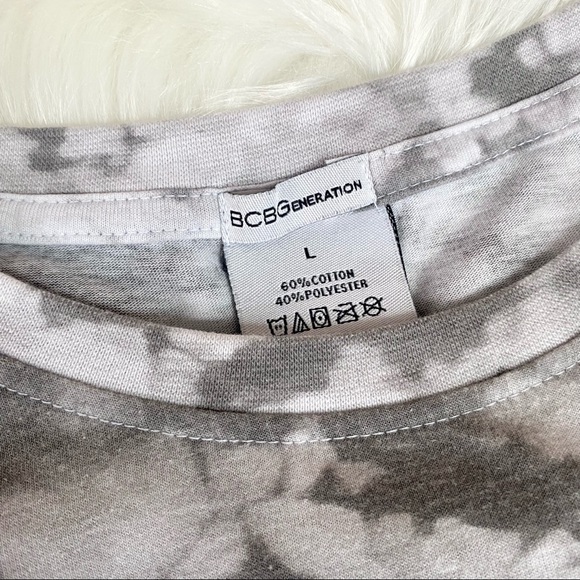 BCBGeneration Size L Tie-Dye Short Sleeve T-Shirt - Picture 5 of 5